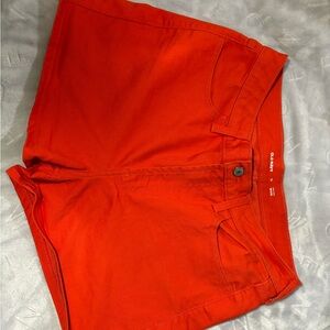 Old Navy Women's Vibrant Red High Waist Shorts